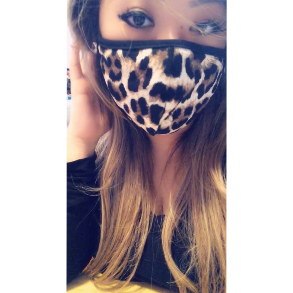 Leopard Print Face Mask